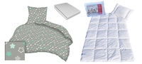Komplet 100x160 + 40x60 + prześcieradło jersey 80x160  300mięta
