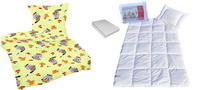Komplet 100x160 + 40x60 + prześcieradło jersey 80x160  331krem