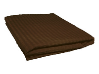 Prześcieradło z kory bez gumki 160x200  ciemnobrązowe