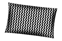 Poszewka z kory 50x60 | 407czarny | czarna | zygzaki