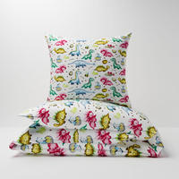 Pościel bawełniana 200x220 + poszewki na poduszkę 2*70x80 | 411jaj | kolorowa | dinozaury