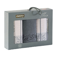 Komplet ścierek kuchennych jarzębina szara