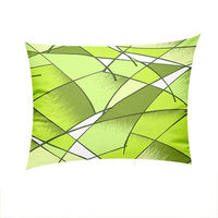 Poszewka z kory 50x60 | 025zzi | zielona | geometryczny