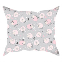 Poszewka bawełniana na jaśka 40x40 | 109róż | szaro różowa | patchwork