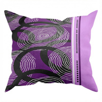 Poszewka flanela 70x80 | 183wrz | wrzosowa | koła pasy geometria