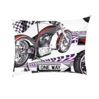 Poszewka z kory 40x40 | 045nowy | fioletowa | motory