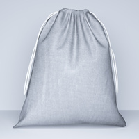 Worek szkolny na buty | jednobarwny | 00 szary | szary