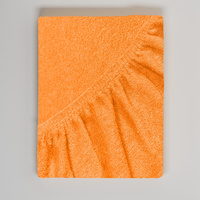 Pokrowiec na stół do masażu frotte Jasnopomarańczowy