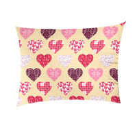 Poszewka z kory 40x40 | 113krem | kremowa | serca