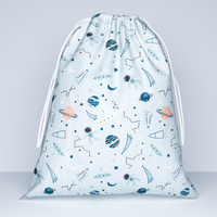 Worek szkolny na buty | 202jas | niebieska | kosmos