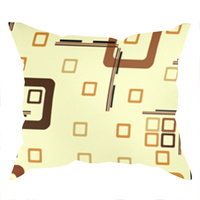 Poszewka z kory 40x40 | 286braz | brązowa | geometryczny