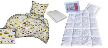 Komplet 100x160 + 50x60 + prześcieradło jersey 80x160 404szary