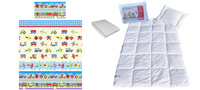 Komplet 100x160 + 50x60 + prześcieradło jersey 80x160  081nieb