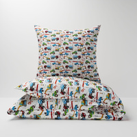 Pościel bawełniana 200x220 + poszewki na poduszkę 2*70x80 | 404kol | kolorowa | koparki