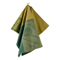 Ścierka kuchenna z bawełny organicznej tosca zielona