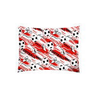 Poszewka bawełniana na poduszkę 40x80 | 072red | czerwona | piłki
