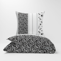 Pościel bawełniana 200x220 + poszewki na poduszkę 2*70x80 | 174szary | szara | bluszcz