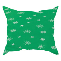 Poszewka bawełniana na jaśka 40x40 | 406zie | zielona | świąteczna