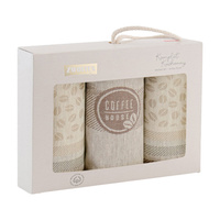 Komplet ścierek kuchennych kawa ziarno