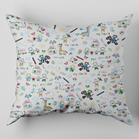 Poszewka bawełniana na jaśka 40x40 | 192zeszyt | kolorowa | zwierzątka