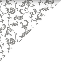 Apaszka bandamka bandana chustka | 193biały | biało szara | ornament