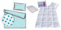 Komplet 100x160 + 40x60 + prześcieradło jersey 80x160  095bial-turk