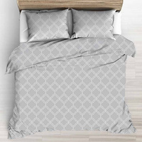 Pościel z kory 140x200 + poszewki na poduszkę 2*70x80 | 315szary | szara | maroko