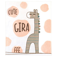 Kocyk dziecięcy  niemowlęcy na prezent 80x100 GIRAFFE