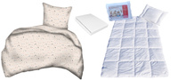 Komplet 100x160 + 50x60 + prześcieradło jersey 80x160 486beż
