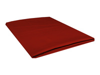 Prześcieradło bawełniane bez gumki 160x200 bordo