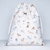 Worek szkolny na buty | 189Nbe | beżowa | pieski