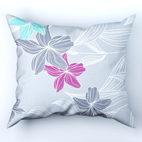 Poszewka bawełniana na jaśka 40x40 | 264pas | pastelowa | kwiaty