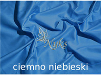 Prześcieradło satynowe bez gumki 160x200 chabrowe