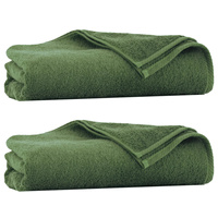 Komplet ręczników z bawełny egipskiej 50x100 70x140 Kiwi khaki