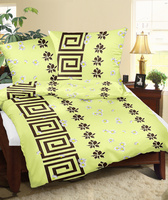 Pościel z kory 140x200 + poszewka na poduszkę 70x80 | 013kre | żółta | egipski