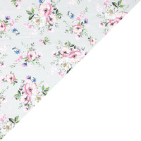 Apaszka bandamka bandana chustka | 426szary | szara | kwiaty jabłoni