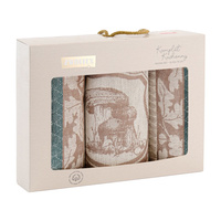 Komplet ścierek kuchennych grzyb brązowy