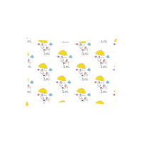 Poszewka bawełniana na jaśka 40x40 | 182cytr | biało żólta | słonie