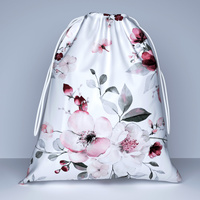 Worek na pościel do przedszkola żłobka | 426róż | biało różowa | kwiat jabłoni