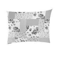 Poszewka z kory 40x40 | 107Dszary | szara | patchwork