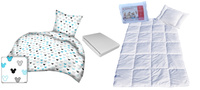 Komplet 100x160 + 50x60 + prześcieradło jersey 80x160 409b-t