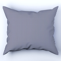 Poszewka z kory 50x60 | 213gra | granatowa | paski pasy