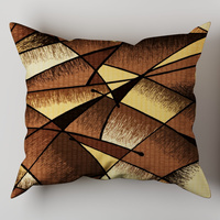 Poszewka z kory 50x60 | 025braz | brązowa | geometryczny