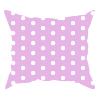 Poszewka bawełniana na jaśka 40x40 | 485roz | różowa | groszki