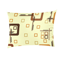 Poszewka z kory 40x40 | 286braz | brązowa | geometryczny