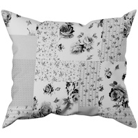 Poszewka z kory 40x40 | 107Dszary | szara | patchwork