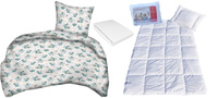 Komplet 100x160 + 50x60 + prześcieradło jersey 80x160 203szary