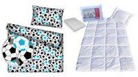 Komplet 100x160 + 40x60 + prześcieradło jersey 80x160  089nieb