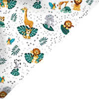 Apaszka bandamka bandana chustka | 513mor | kolorowa | zwierzątka tropikalne