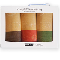 Komplet ścierek kuchennych bombki kolor